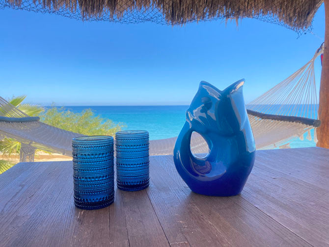 Large Ombre Cobalt GurglePot