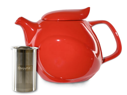 ChirpyPot Teapot Bright Red